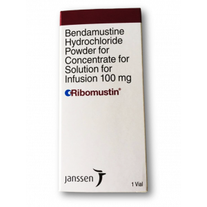 RIBOMUSTIN 100 MG ( BENDAMUSTINE HYDROCHLORIDE ) POWDER FOR CONCENTRATE FOR SOLUTION FOR IV INFUSION VIAL